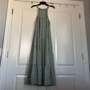 In Bloom Sage Green Maxi Dress